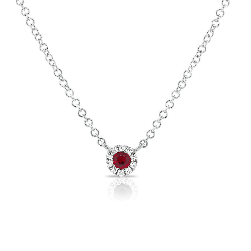 Ruby Necklace with Dazzling Diamonds