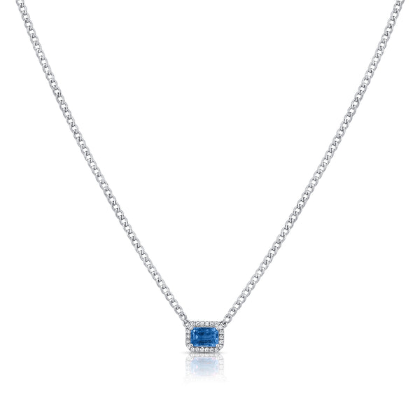 14K Sapphire Designer Links Necklace