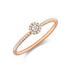 14K Gold Ring with Dazzling Diamonds