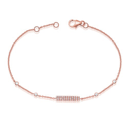 Elegant Diamond Bar Bracelet