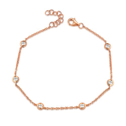 OKGs Collection Bezel & Channel Set Fashion Bracelet