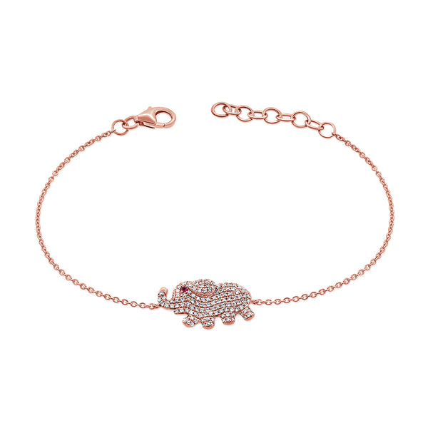 0.55ct Diamond Elephant Fashion Bracelet