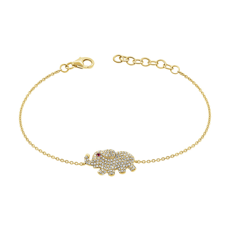 0.55ct Diamond Elephant Fashion Bracelet