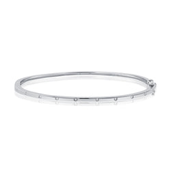 Diamond Dot Bangle Bracelet in 14K Gold