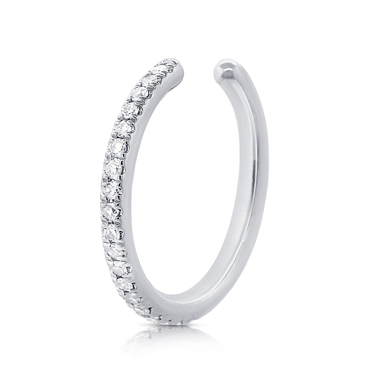 14K Gold Classic Diamond Hoop Earring – 0.05ct