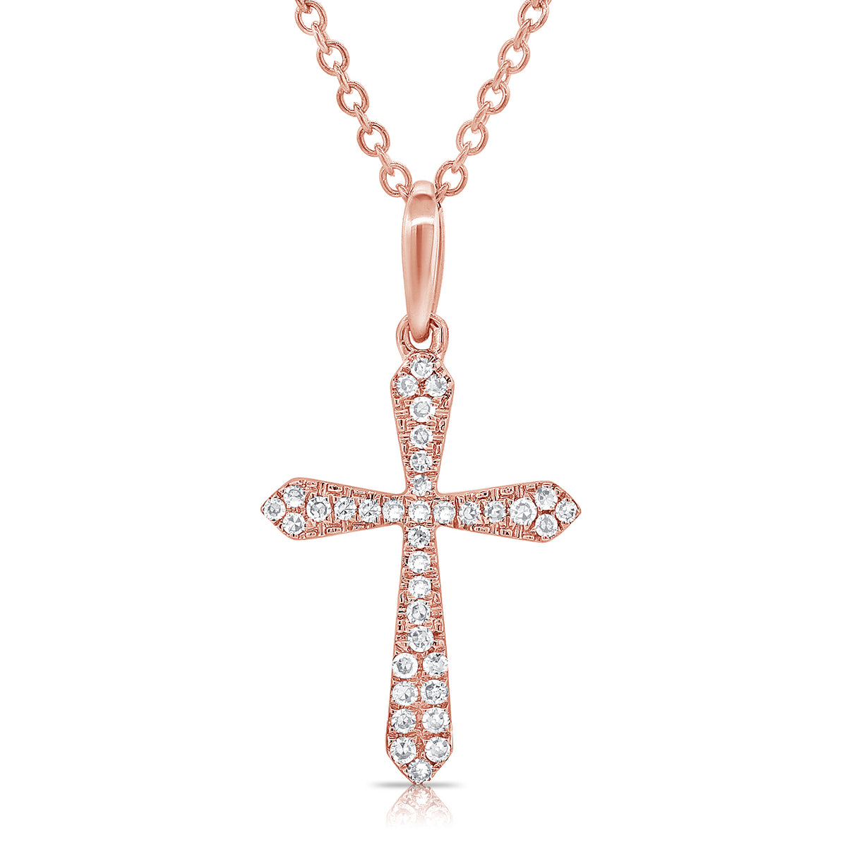 Arg Cross Diamond Cross Necklace made in 14K Gold – OKG Jewelry