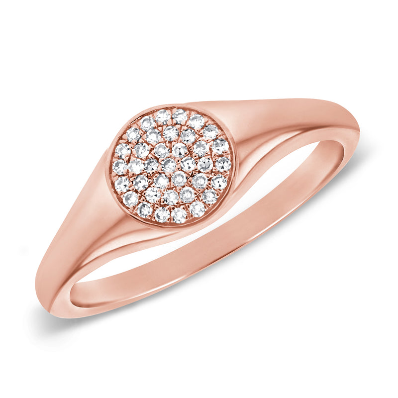 OKGs Collection 14K Gold Diamond Pinky Ring