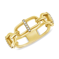 OKGs Collection 14K Gold Chain Ring