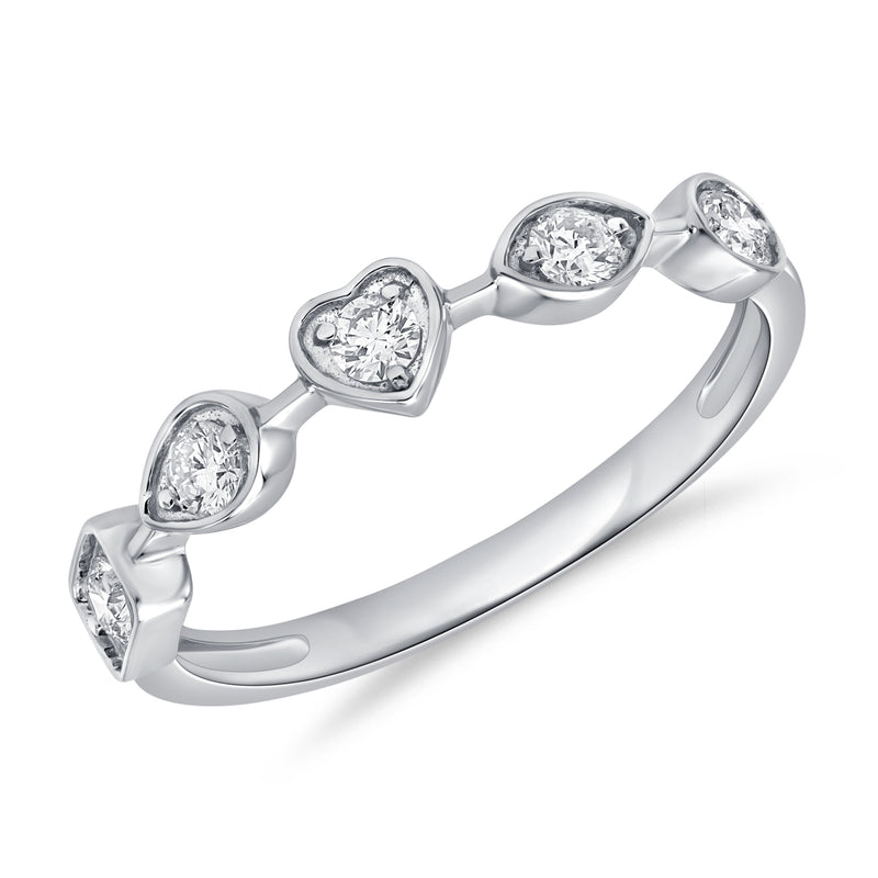 Diamond Heart Fashion Ring