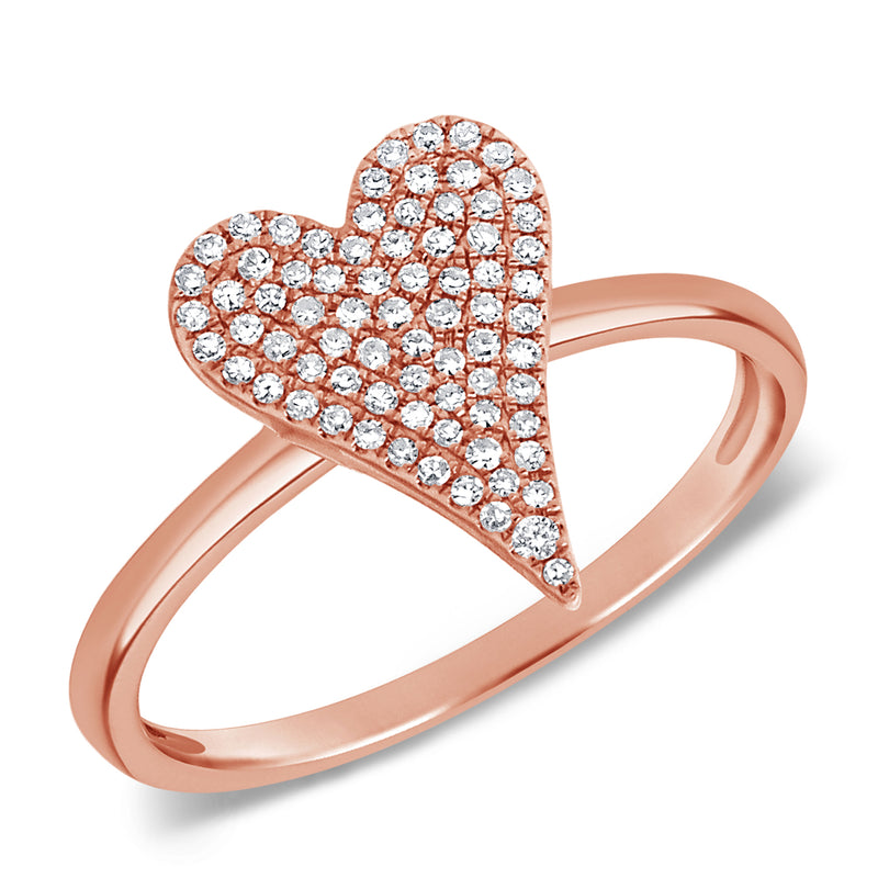 OKGs Collection Heart Ring with Diamonds