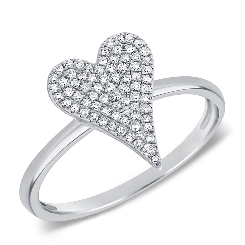 OKGs Collection Heart Ring with Diamonds