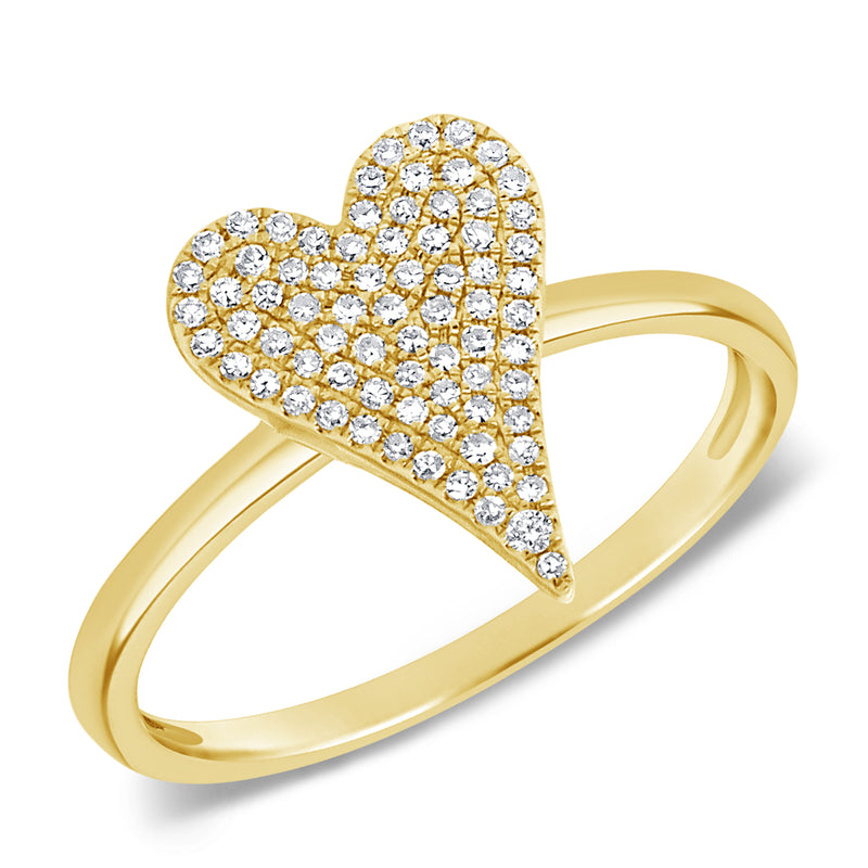 OKGs Collection Heart Ring with Diamonds