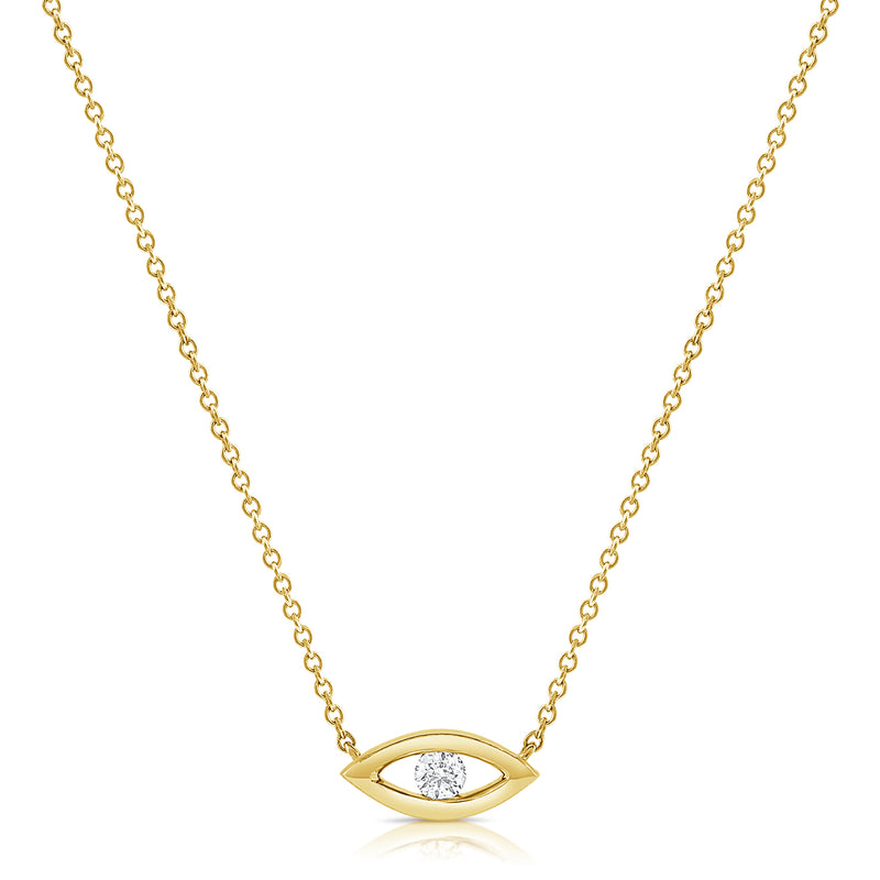 OKGs Collection 14K Evil Eye Necklace