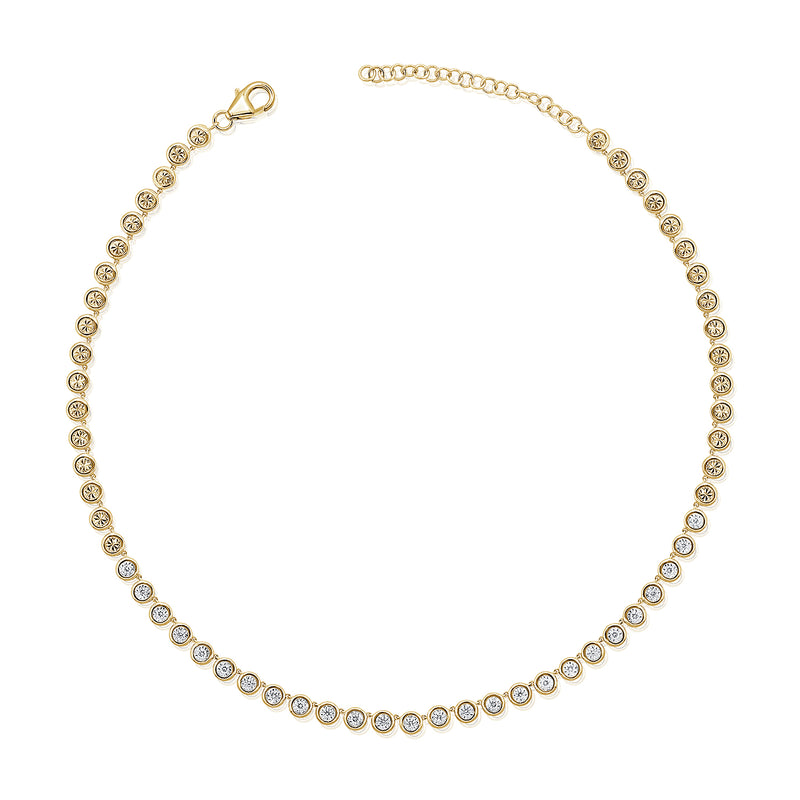 Timeless Necklace with 0.67 Carat Diamonds in Miracle Setting