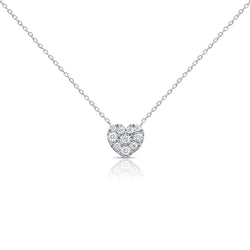 Diamond Heart Necklace made in 14K Gold