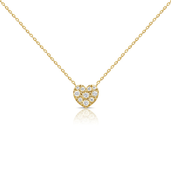 Diamond Heart Necklace made in 14K Gold