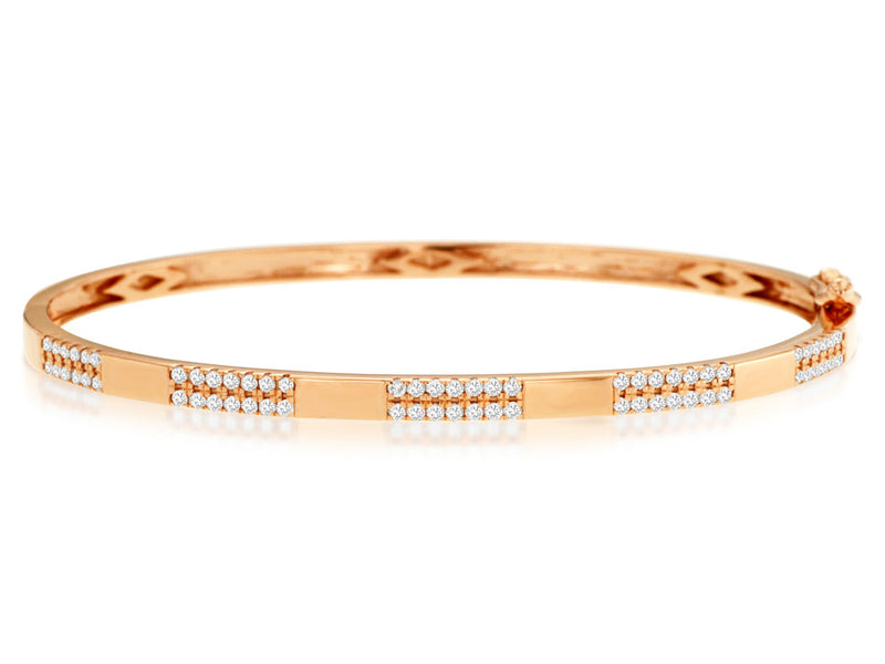 Rose Gold Diamond Fashion Bracelet