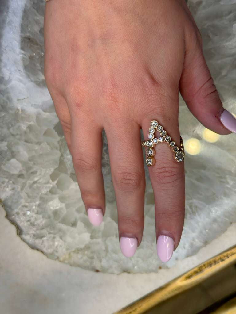 1.50 Carat Custom Letter Initial in 14K Yellow Gold