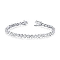 Timeless 5.08 Carat Diamond Tennis Bracelet in Bezel Setting