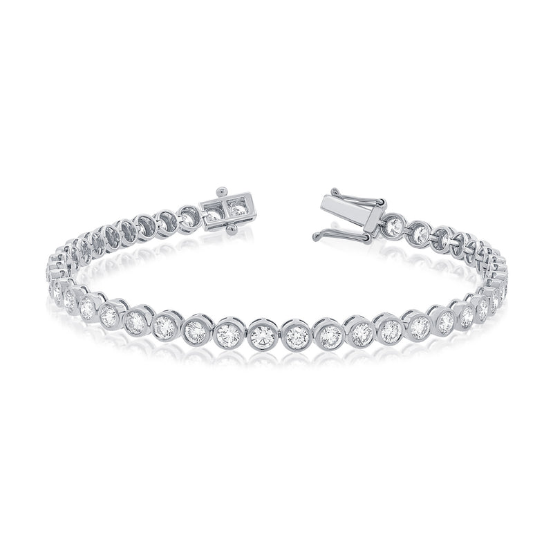 Timeless 5.08 Carat Diamond Tennis Bracelet in Bezel Setting