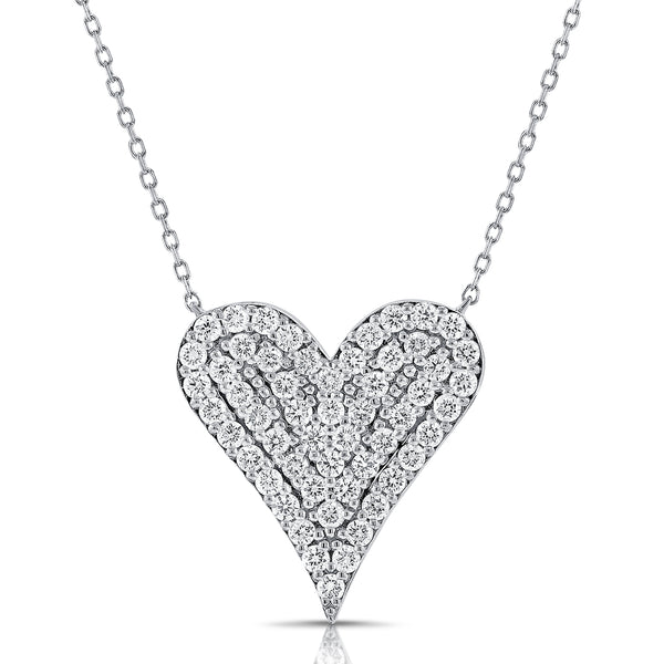 Diamond Heart Love Necklace