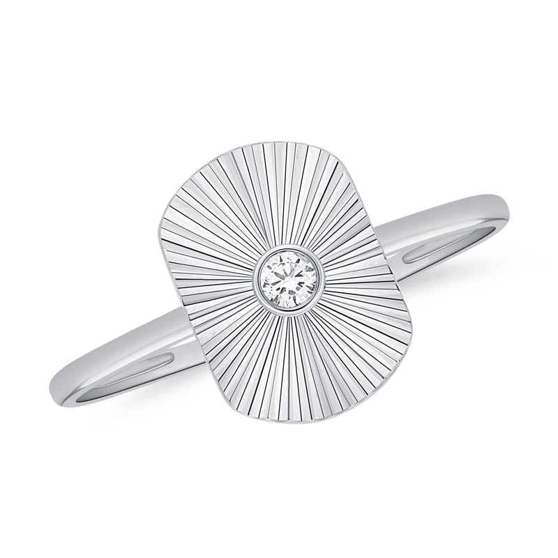 Radiant Sunburst Diamond Ring