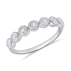 Diamond Bezel Stackable Ring