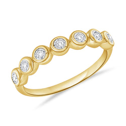 Diamond Bezel Stackable Ring