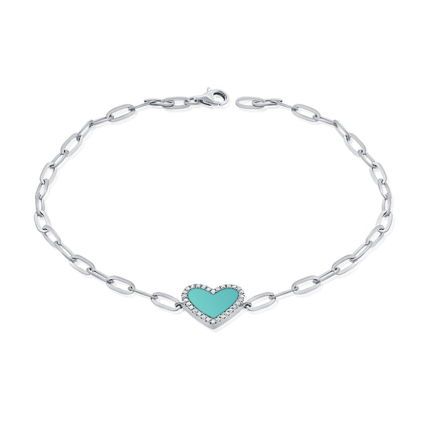 Hearts & Love Turquoise Bracelet