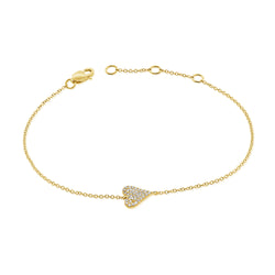 0.11ct Diamond Hearts & Love Chain Bracelet