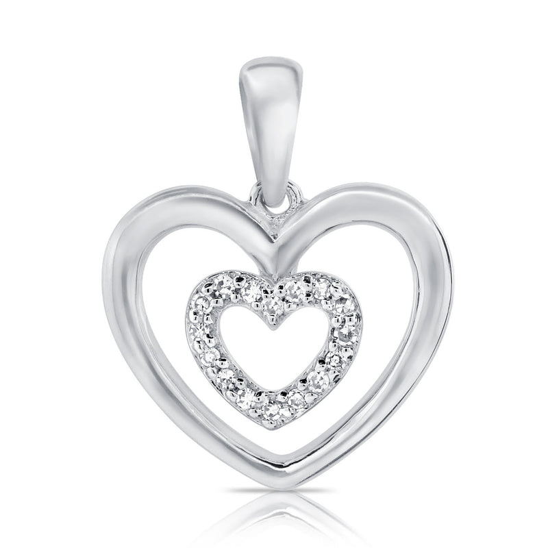 14K Hearts & Love Pendant