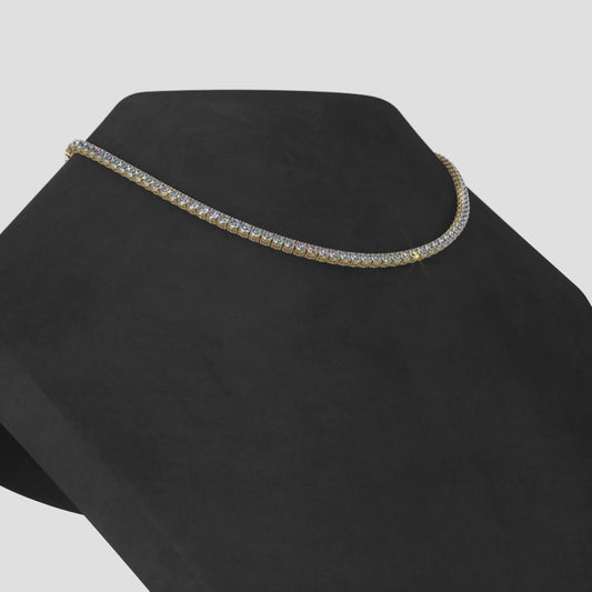 Four-Prong Diamond Tennis Necklace