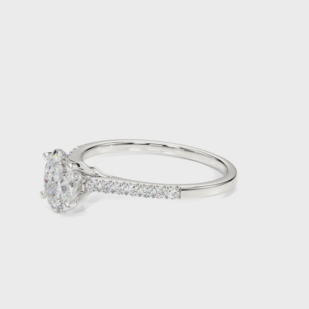 white gold, platinum | shape: oval