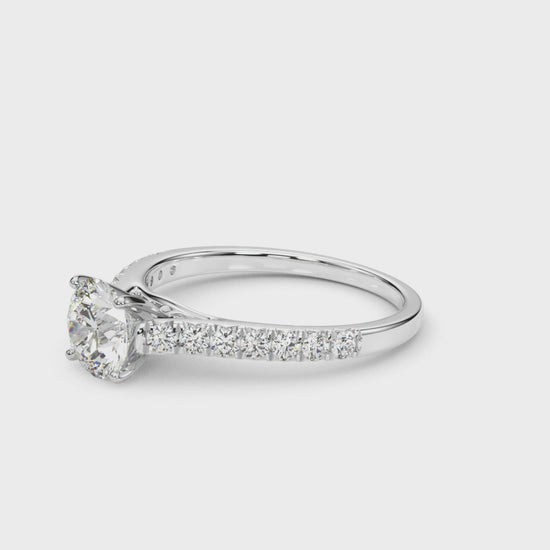 white gold, platinum | shape: round