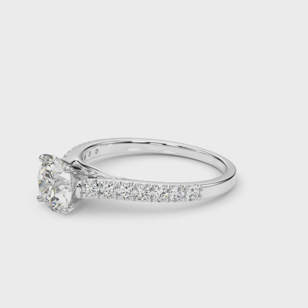 white gold, platinum | shape: round
