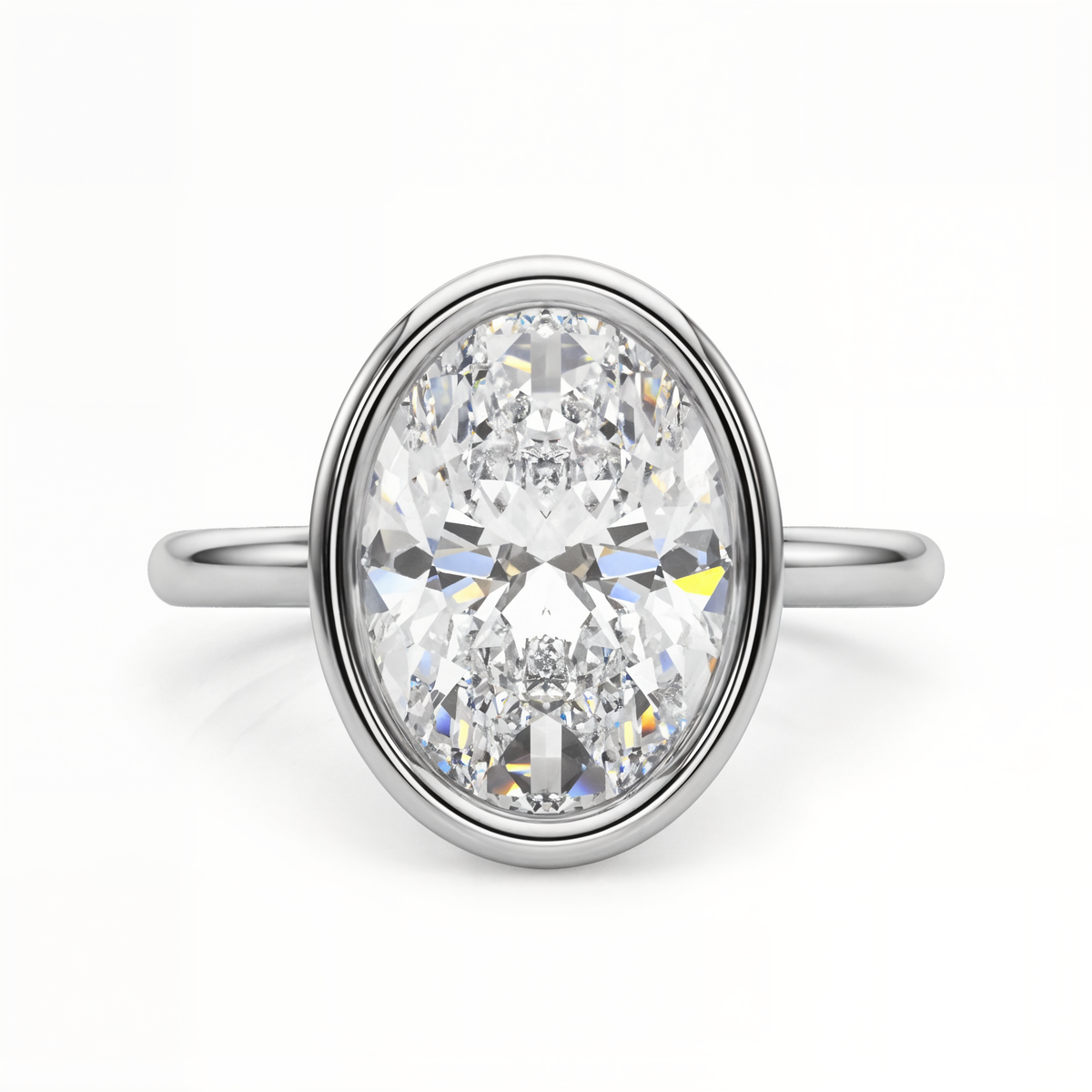 white gold, platinum | shape: oval
