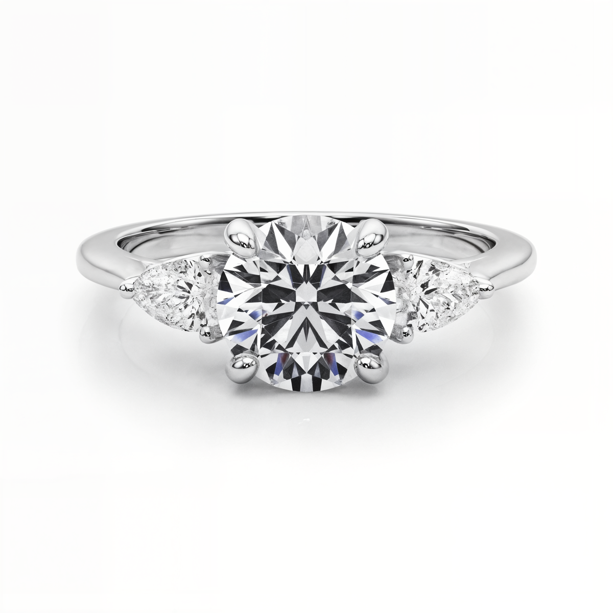 white gold, platinum | shape: round