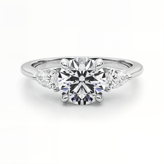white gold, platinum | shape: round