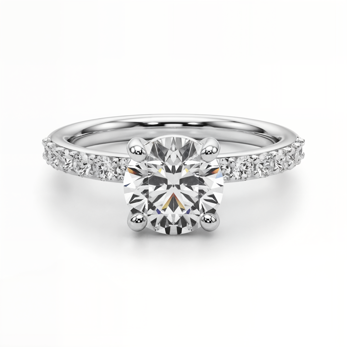 white gold, platinum | shape: round
