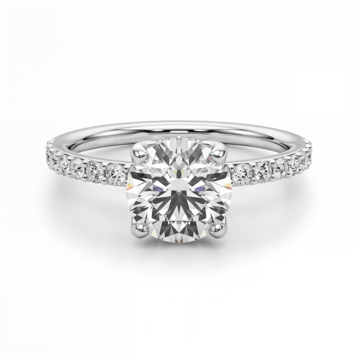 white gold, platinum | shape: round