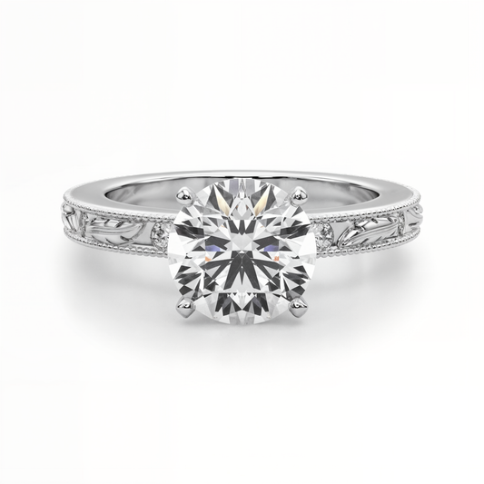 white gold, platinum | shape: round
