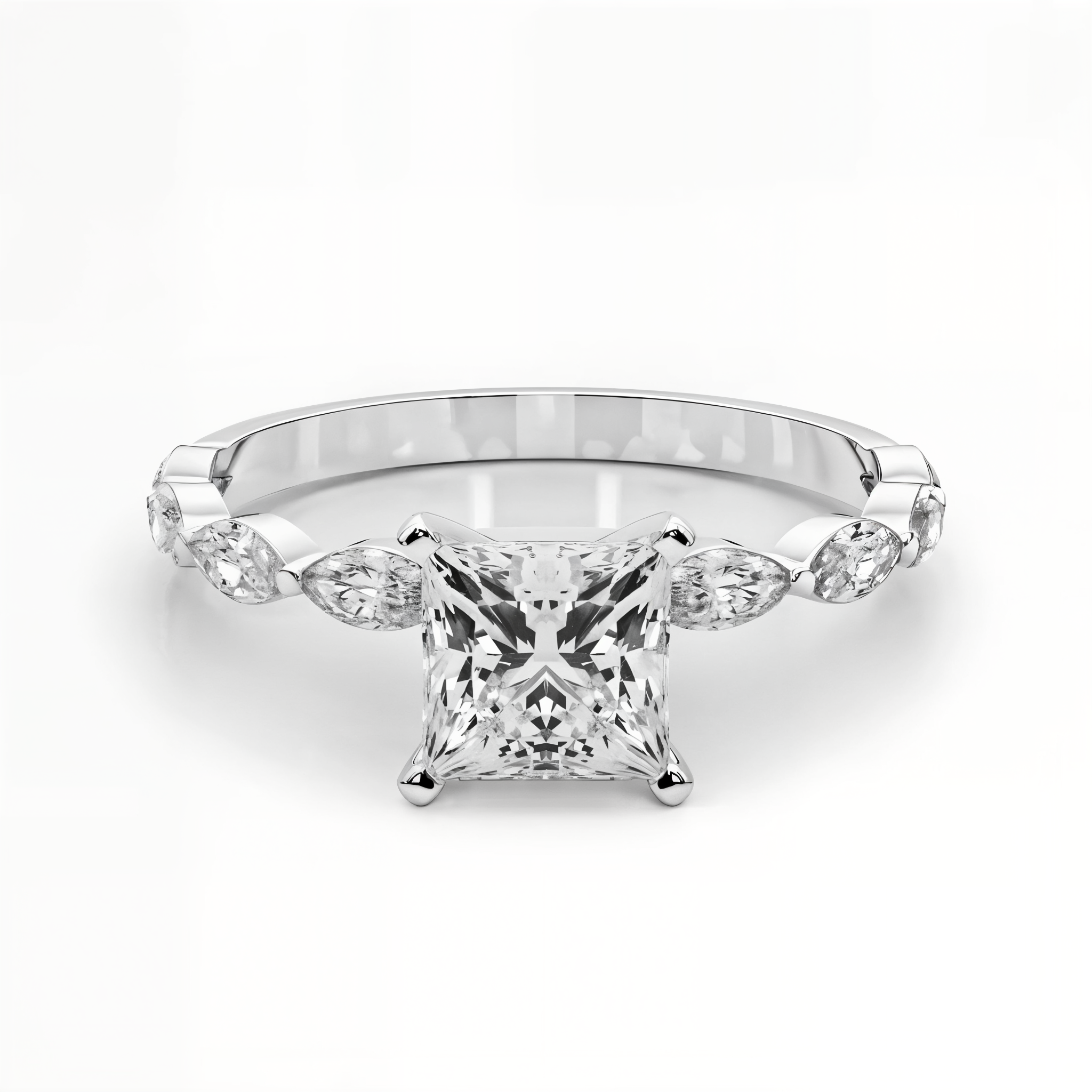 white gold, platinum