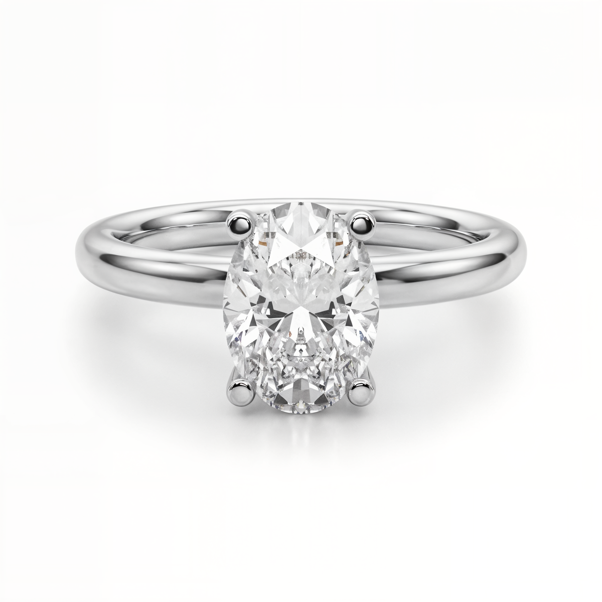white gold, platinum | shape: oval