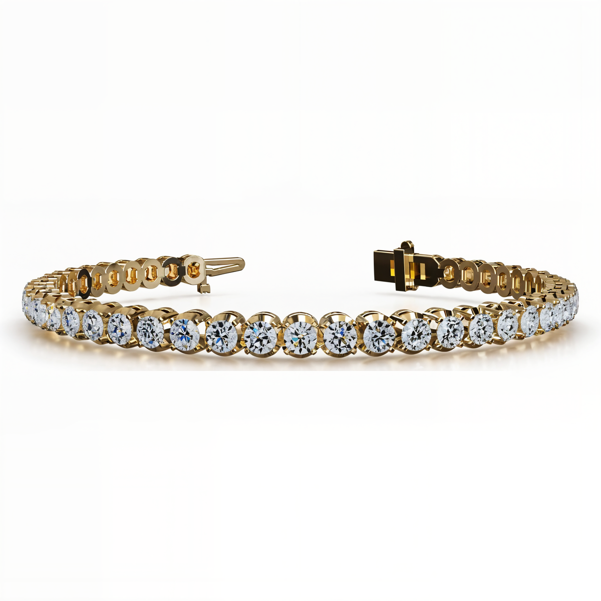 Classic Four-Prong Lab Grown Diamond Tennis Bracelet