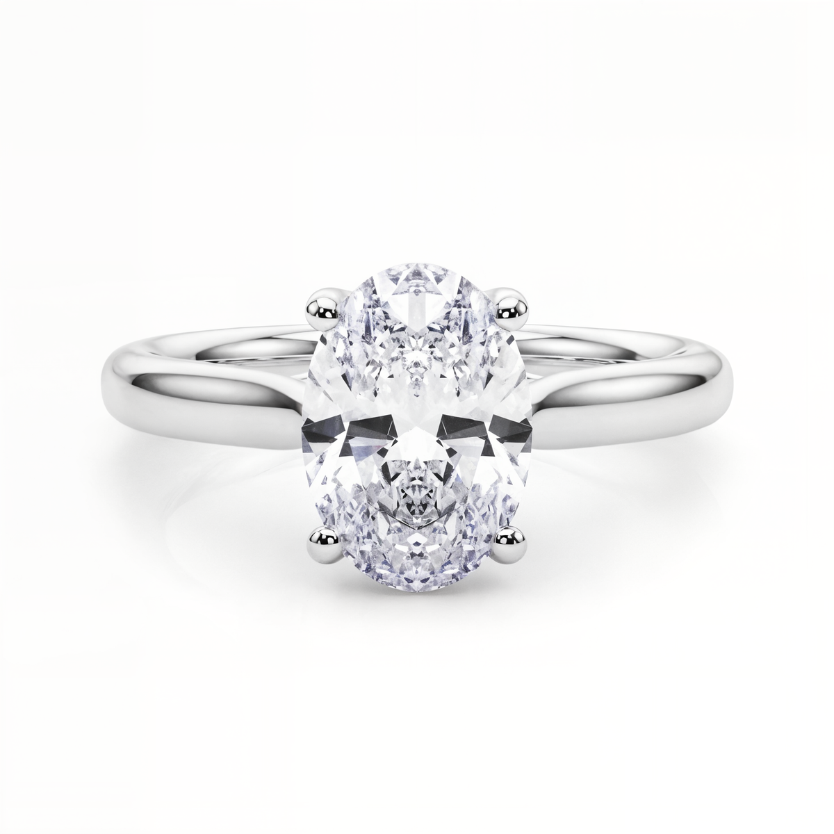 white gold, platinum | shape: oval