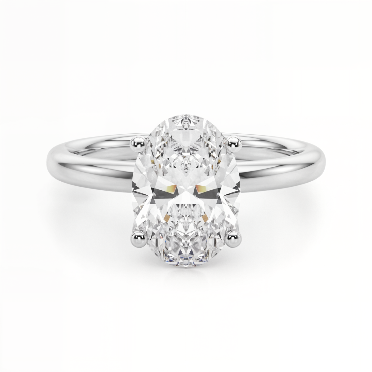 white gold, platinum | shape: oval