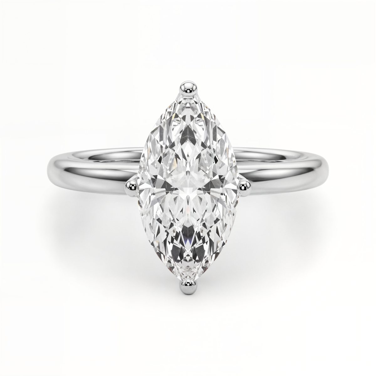 white gold, platinum | shape: marquise