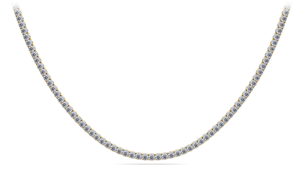 Four-Prong Diamond Tennis Necklace