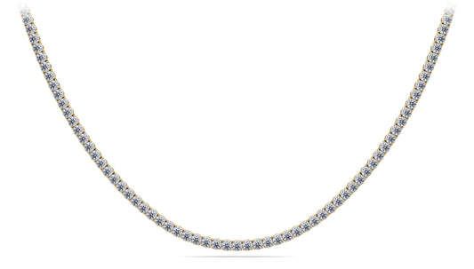 Four-Prong Diamond Tennis Necklace