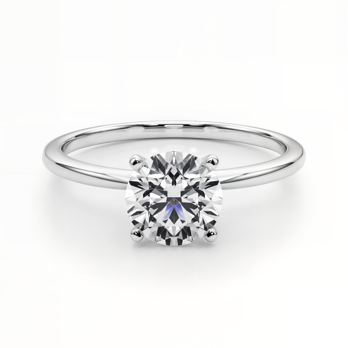 white gold, platinum | shape: round